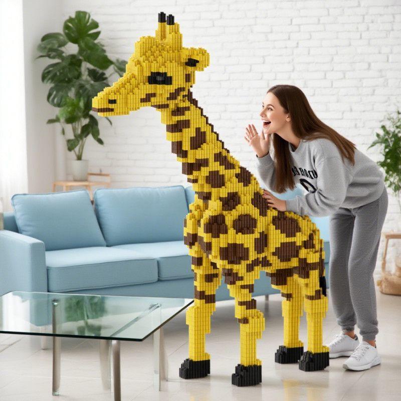 Giraffe 3D Puzzle Building Blocks - Challenging Jigsaw Toy & Animal Model for Boys & Girls