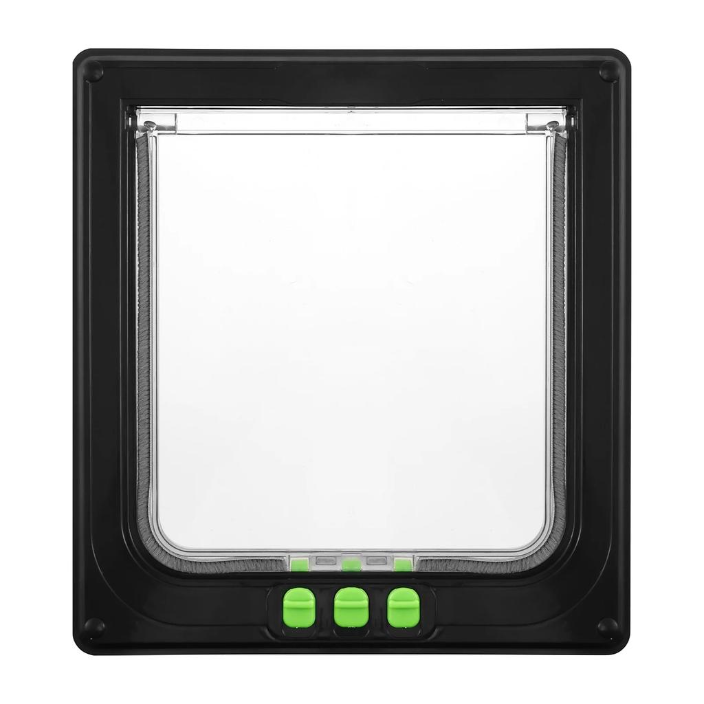 Дверца для кошки Погодоустойчивая Внутренняя Дверь для Питомца с 4-сторонним Замком Легко Устанавливаемый Лаз для Питомца для Шкафа Гаража Прачечной Кладовки