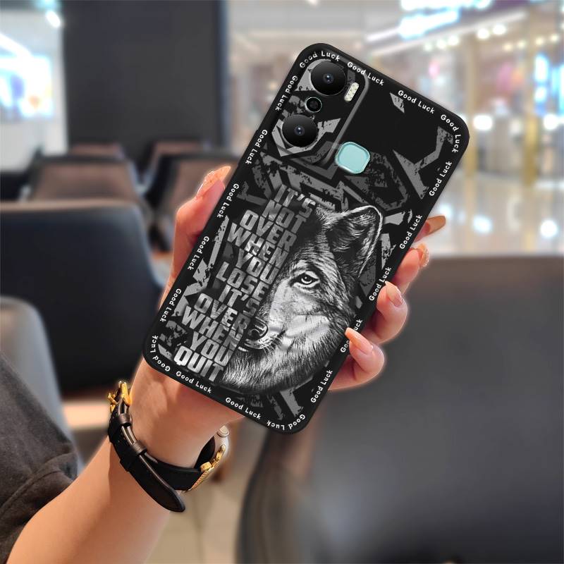Back Cover Full Wrap Phone Case For Infinix X6825/Hot20 Play Cute Anti-knock Durable Graffiti Cartoon Protective TPU