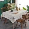 Living Room Dining Table Printing Cloth Tablecloth Supply White Modern Simple Household Decoration Round Table Cloth