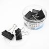 Black Metal Long Tail Clips: Small & Large Sizes, Spiral Tube Packed for Stationery & Tickets