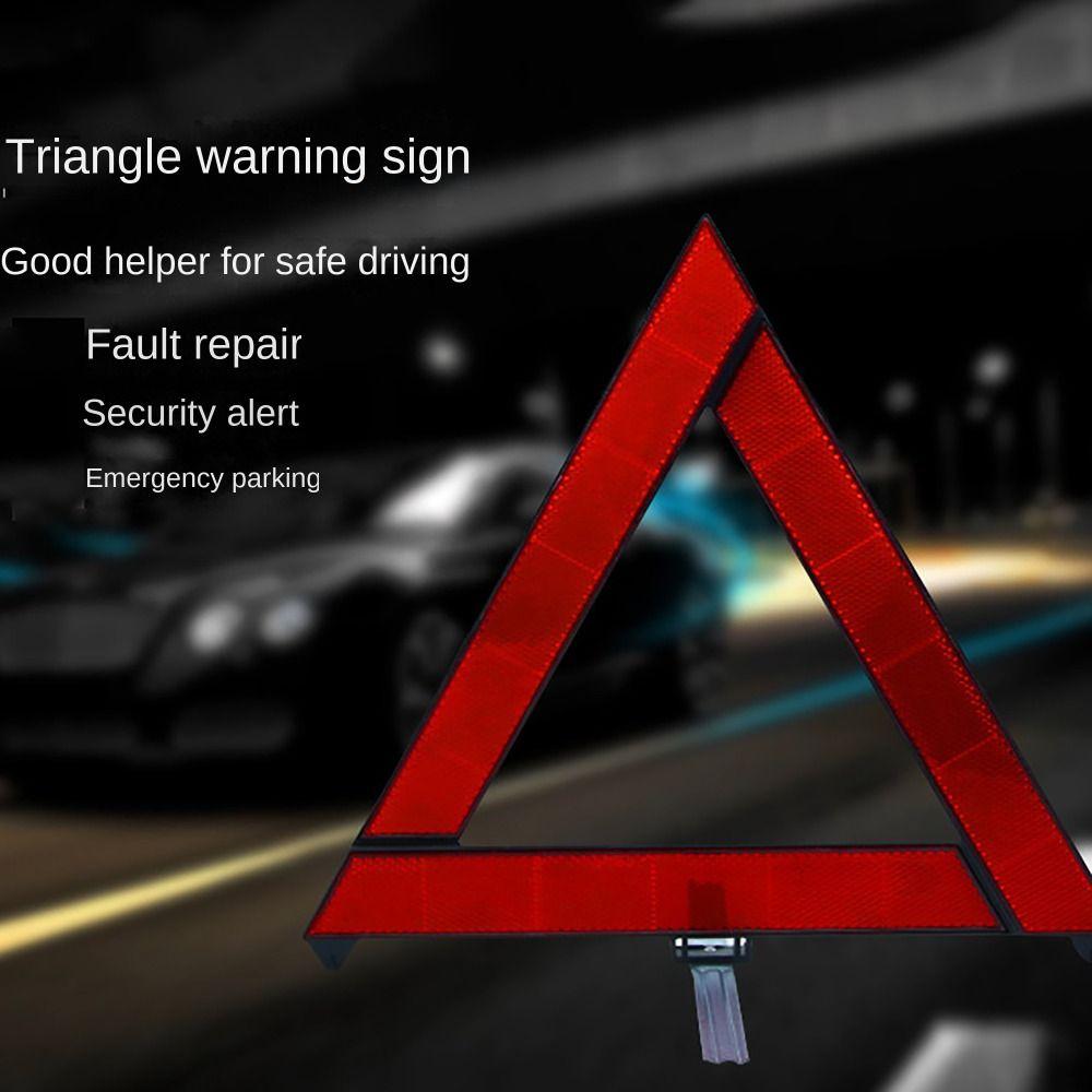 Car Emergency Breakdown Warning Triangle Red Reflective Safety Car Reflect