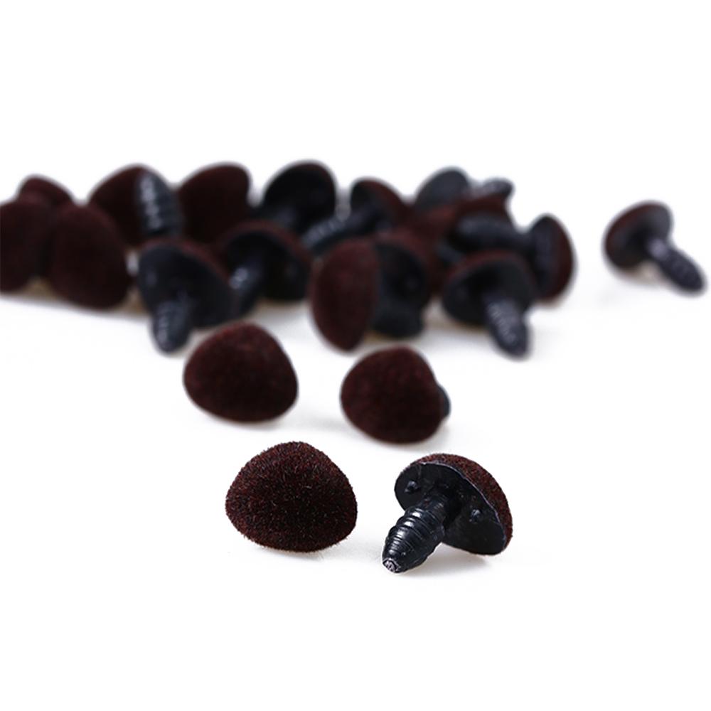 10pcs/bag New Toys Craft Velvet Dolls Accessories Plastic Triangle Nose Bear Buttons