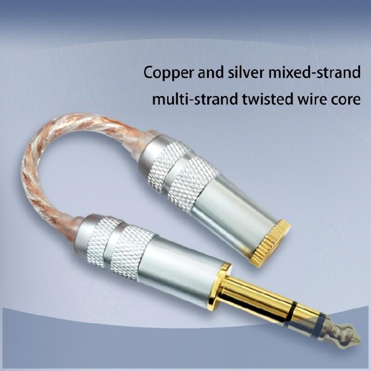 Professional 6.35mm to 4.4mm Balanced Adapter Cable Male to Female Connection Line for Portable Use with HiFi Gear