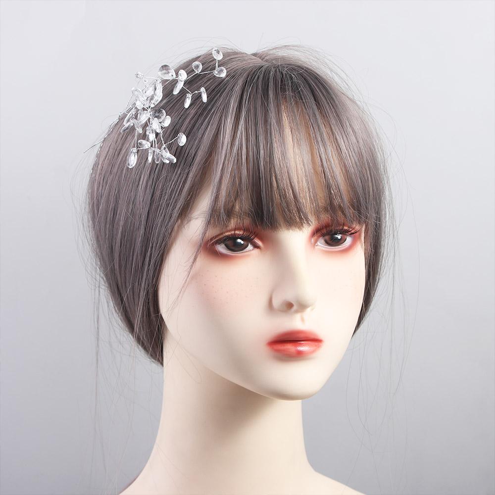 Water Drop Bridal Tiara Craft Decoration Artificial Bouquet Crystal Bud Branches Crystal Flower