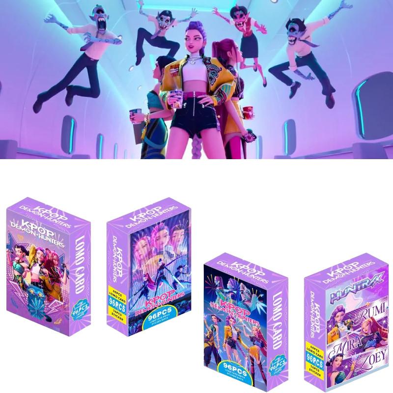 Коллекционный набор фотокарточек K-pop «Охотники на демонов» с яркими иллюстрациями персонажей