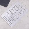 Braille Alphabet And Numbers Learning Tool - Durable Metal Tactile Bump Reading Floor-Mounted Eco-Friendly Lightweight