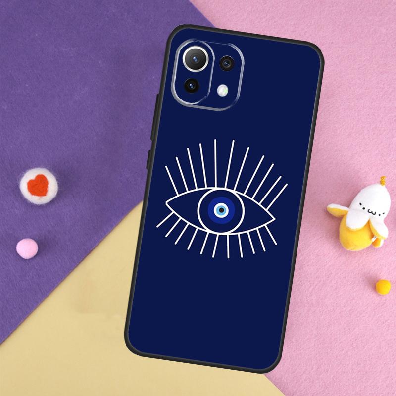Синий чехол 'Сглаз' для Xiaomi 14T 11T 12T 13T Pro 13 14 15 Ultra POCO X7 Pro X3 X5 X6 F5 F6 M6 Pro