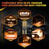 TUINCYN 800 Lumens 4014 24 SMD T10 W5W 2825 168 Wedge LED Bulb Amber