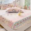 1pc 100%Cotton Bed Sheet Flower Printed Mattress Cover Single/Queen/King Fitted Bedsheet Double Bed Sheets (without Pillowcase)