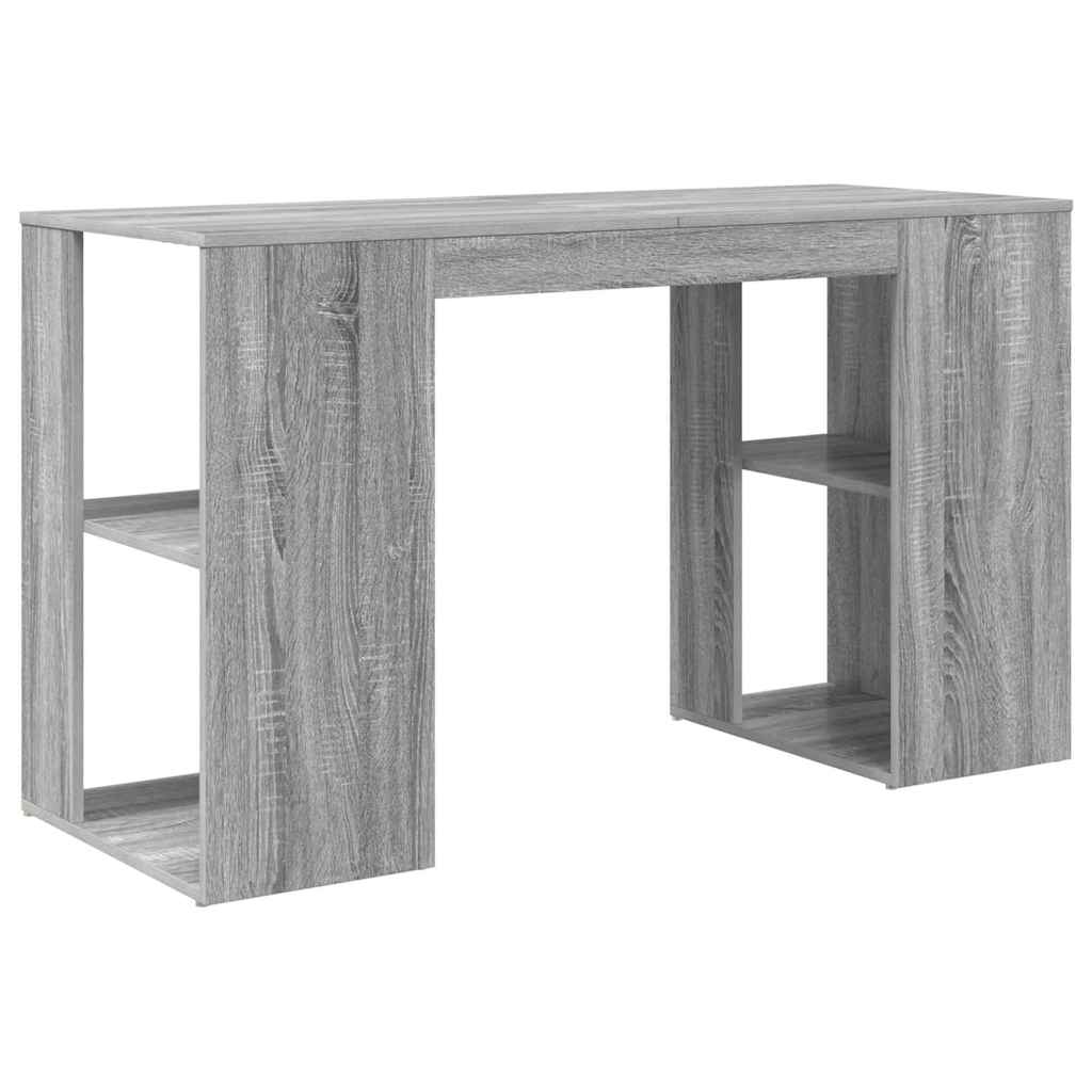 Desk in Grey Sonoma 130 x 50.5 x 75 cm Particleboard