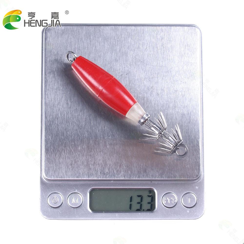 HENGJIA 5pc Squid Jig Wobbler Bionic Perch Pike Trout Fishing Lure Artificial Bait Accessories