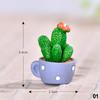 Автомобильный кактус, кролик в горшке, украшения, аксессуары для центральной консоли автомобиля, настольные куклы, маленькие украшения из смолы для выпечки тортов, игрушки