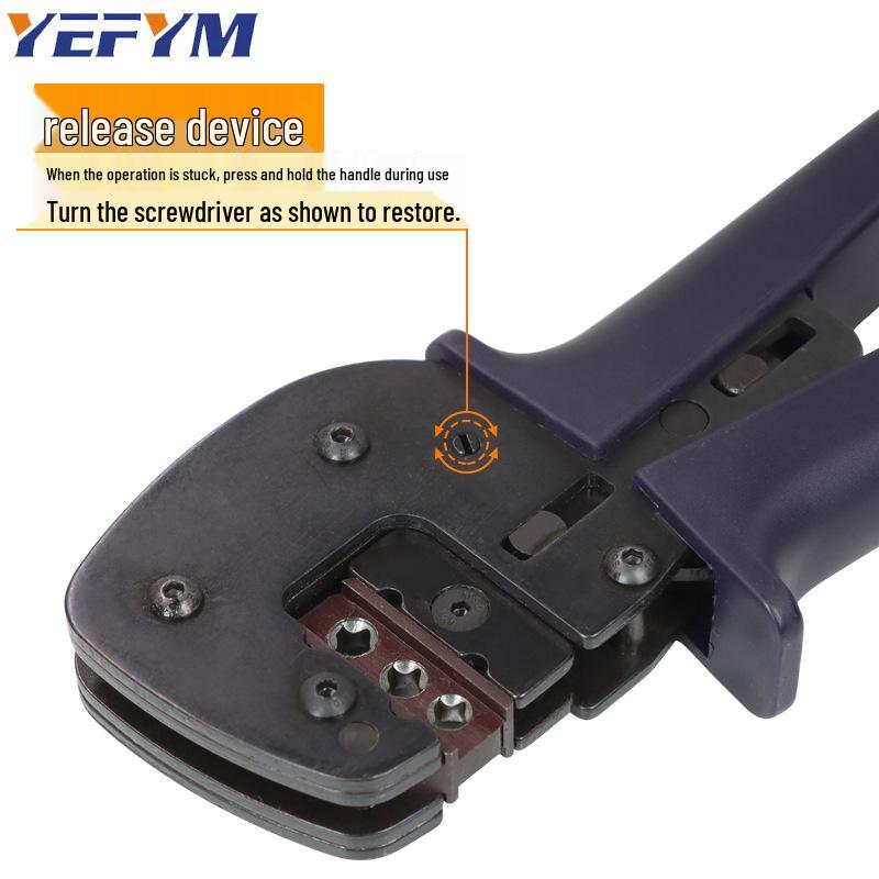 Aviation Plug Pin/New Energy Photovoltaic Terminal Crimping Pliers with High Precision Ratchet Jaws YEFYM.