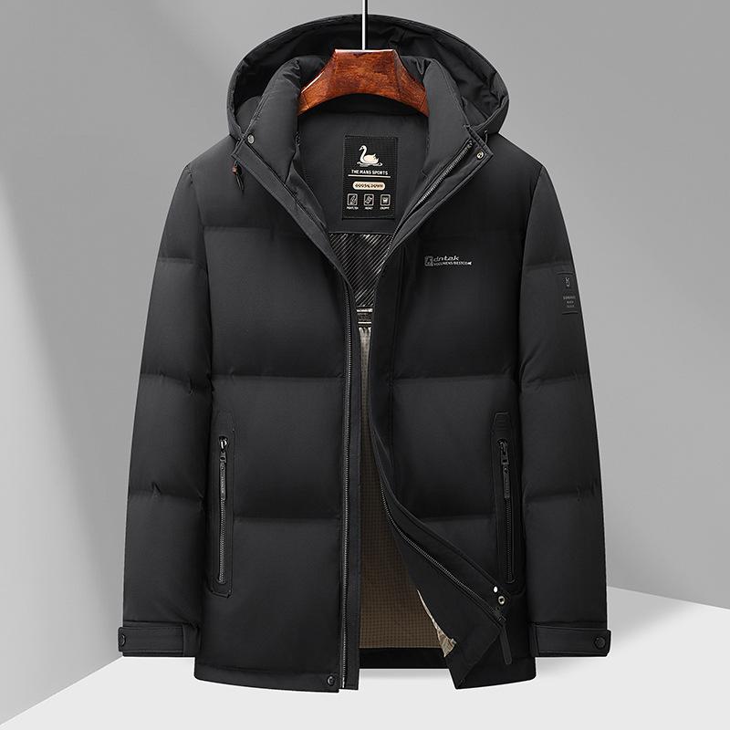 Winter Men's Hooded Down Jacket In Detachable Hat Collar Down Jacket Men's Jacket