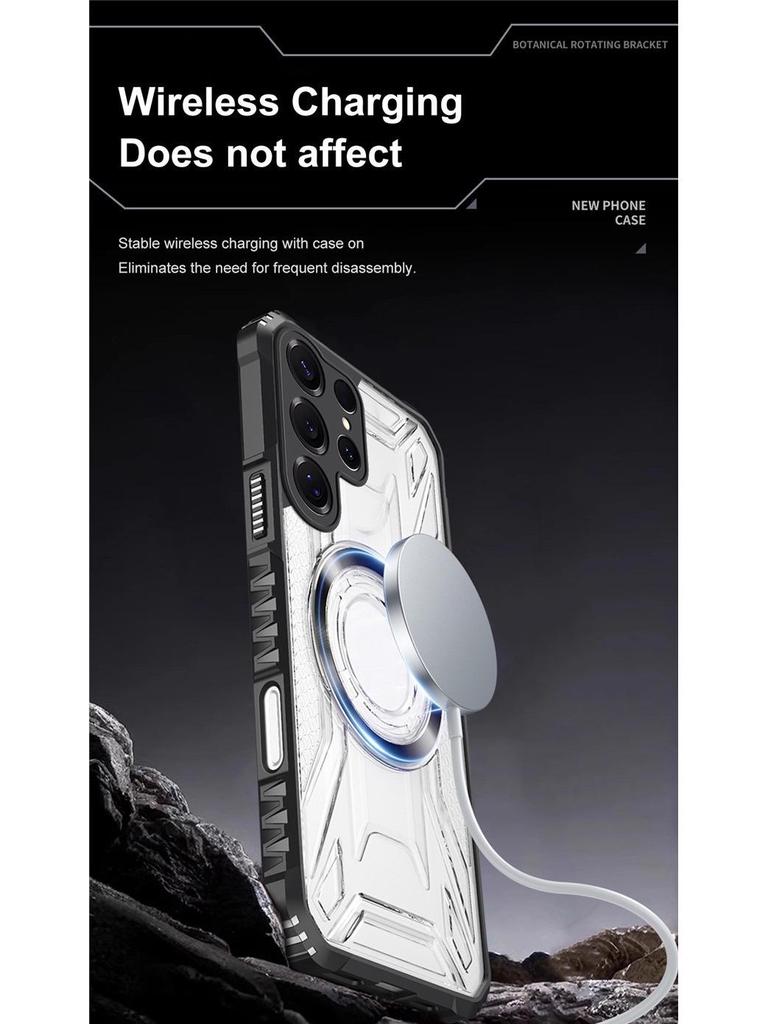 Кросс-платформенный Чехол-магнит Battle Shadow для Samsung S26 Ultra Galaxy A56 A16 - Ударопрочный CD-узор и Защита