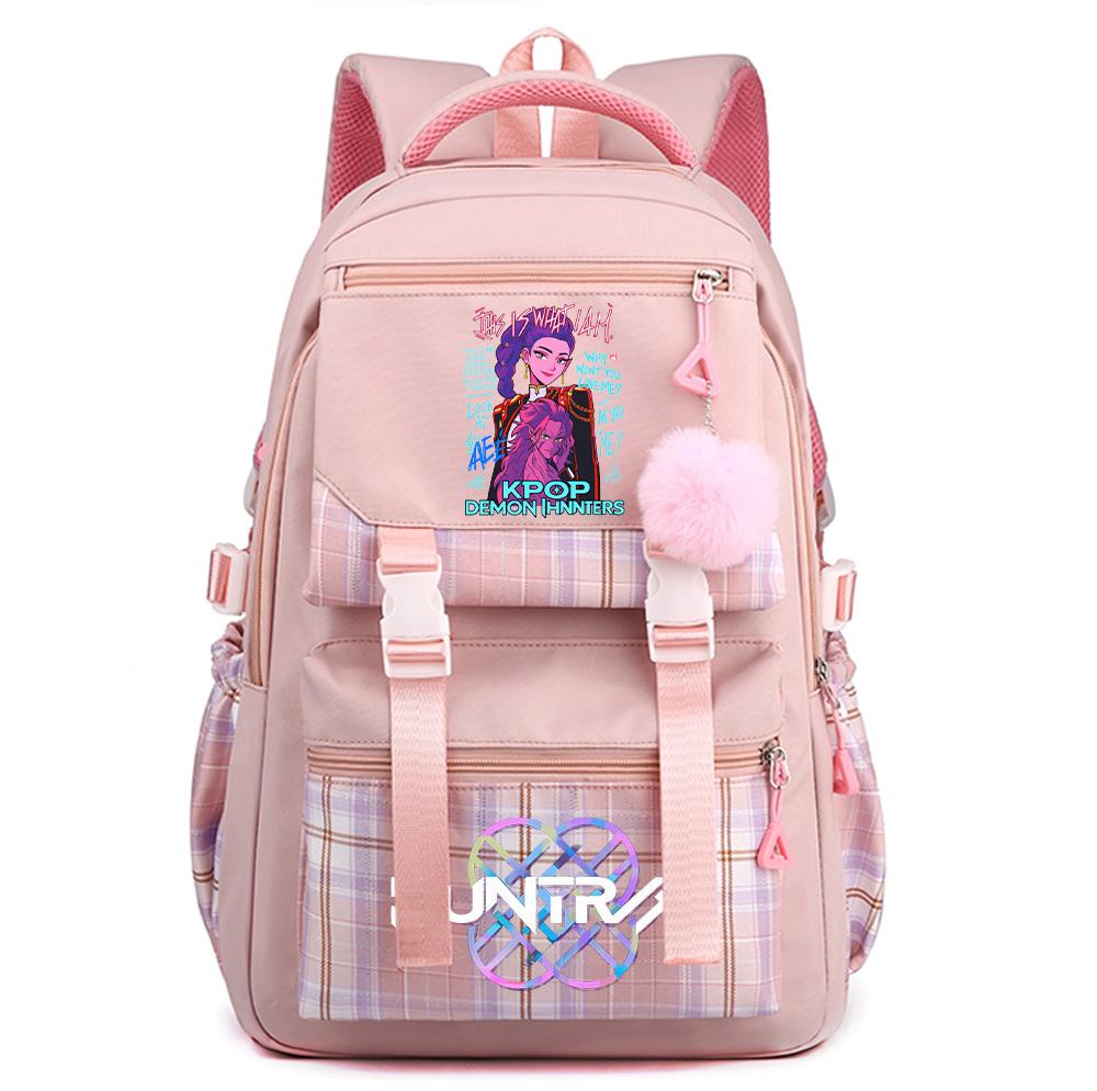 Anime Cartoon K-Pop Printed Large Capacity Backpack for Teenger Student Girl Boy Schoolbag Bookbag Kid Gift Women Waterproof Travel Bag Mochila