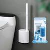 Disposable Toilet Brush With Cleaning Liquid Wall-Mounted Cleaning Tool For Bathroom Replacement Brush Head Wc Accessories