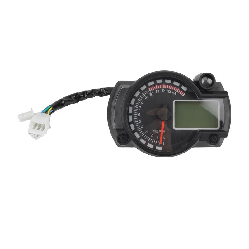 Motorcycle Universal Speedometer 12v LCD 7 Colors for Honda Suzuki Yamaha Kawasaki Digital Odometer Gauge Moto Dashboard Meter