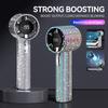 Durable ABS Portable Handheld Turbo Fan with 2 USB Ports, Lithium Battery,20 Counterspeed Settings,Portable Fan,Gamer Accessory,