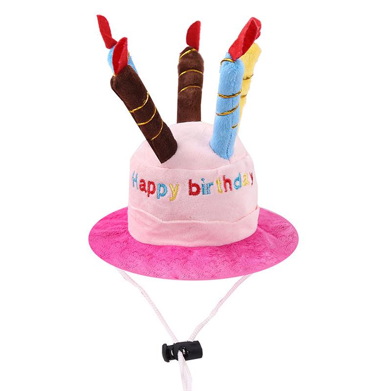 Dog Hat Pet Dog Cat Hat Birthday Cake Cap Pet Birthday Party Costume Accessories Cartoon Pet Dog Dress Up Hat Pet Supplies