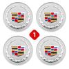 4 pieces 67mm Car Wheel Center Hub Cap Rim Cover for Cadillac CT5 STS XLR CT4 GT4 SLS SLR XT6 Escalade XT4 XT5 SRX XTS ELR BLS