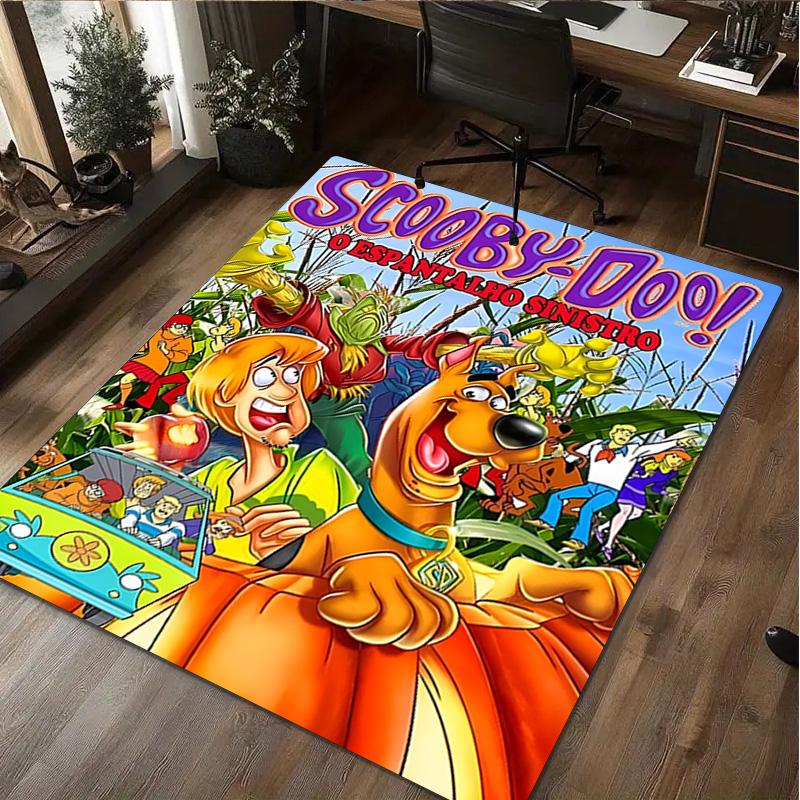 1Pc Scooby Print Rug - home decoration Carpet For Living Room Bedroom Flooring Computer Chair Area Rug