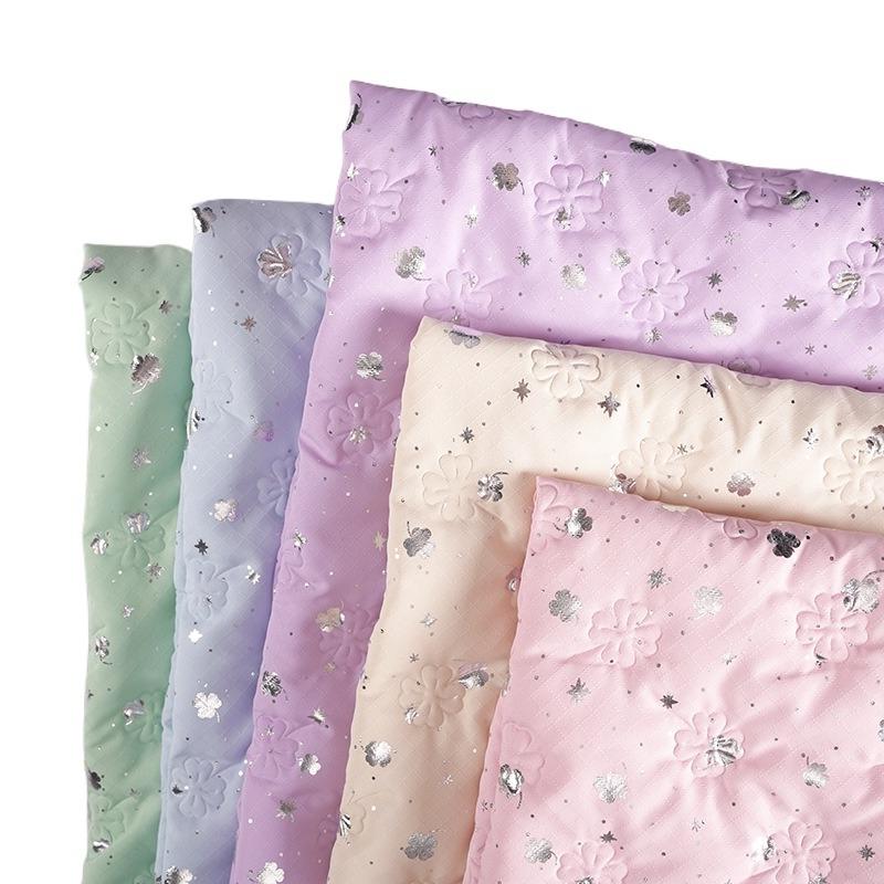 1 метр Разноцветная ткань из ПУ кожи с цветочным принтом, стеганая ткань Symphony для квилтинга, рождественская ткань для шитья своими руками, косплей-одежды