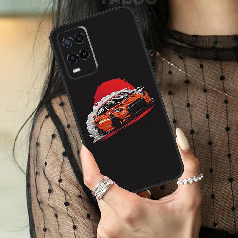 Япония JDM Чехол для автомобиля Для Oppo A78 A98 A18 A38 A58 A60 A80 A40 A96 A76 A16 A94 A74 A54 A15 A17 A57 A77 A5 Pro