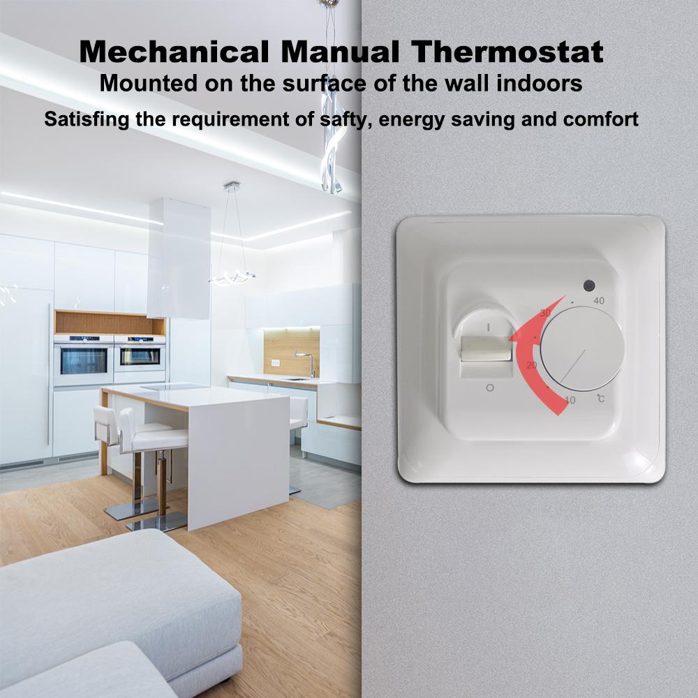 2/3/4 шт. настенные термостаты для электрического напольного отопления, ручной комнатный термостат, ручка регулирования температуры, контроль отопления