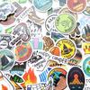 Bonfire Camping Stickers Camping Decals Solo Camping Outdoor Outdoor Campers Set of 50