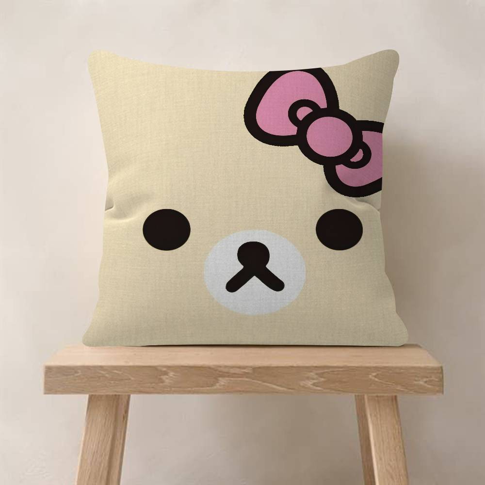 Cute Rilakkumas Body Pillow Gifts Home Office Furnishings Bedroom Sofa Car Cushion Cover Case 45X45Cm