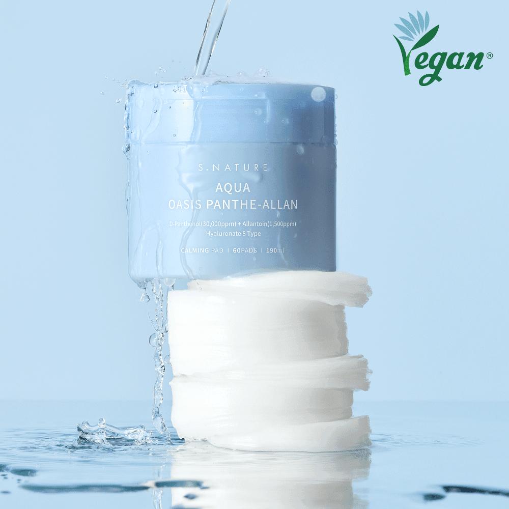 S.NATURE Aqua Oasis Panthe-Allan успокаивающие подушечки 60 шт.