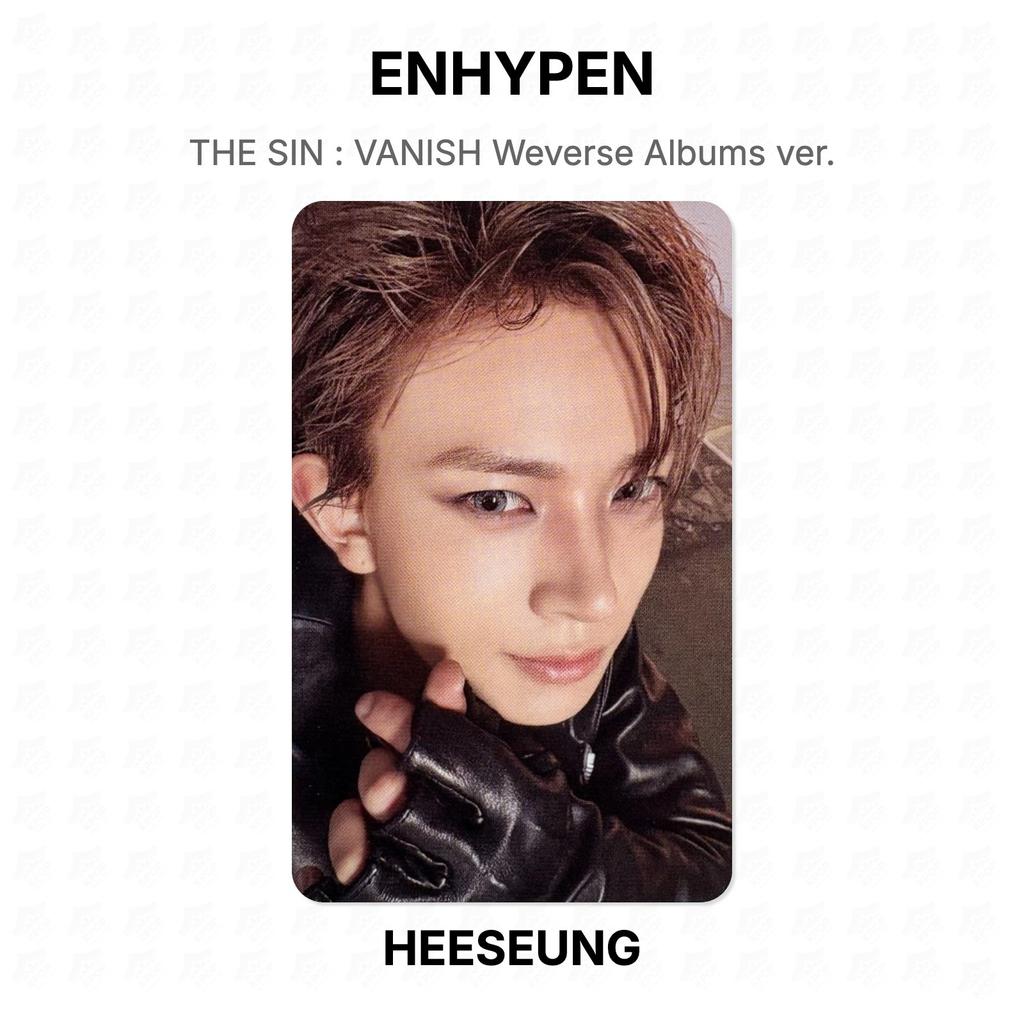 ENHYPEN ГРЕХ : VANISH Weverse Albums версия. Официальная фотокарта