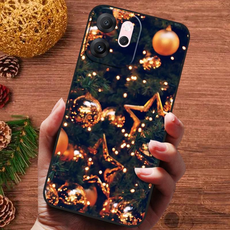 Рождественская расписная обложка для OPPO Reno 14F 14 F Reno14FS Чехол Силиконовая мягкая обложка для телефона для OPPO Reno 14 13 Pro FS Capa Fundas