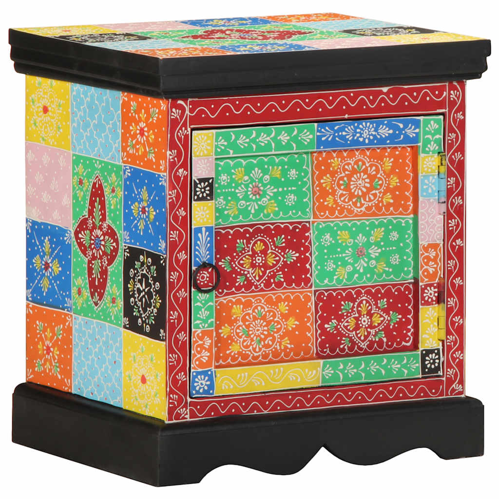 Nightstand Multicolored 40 x 35 x 45 cm Solid Mango Wood