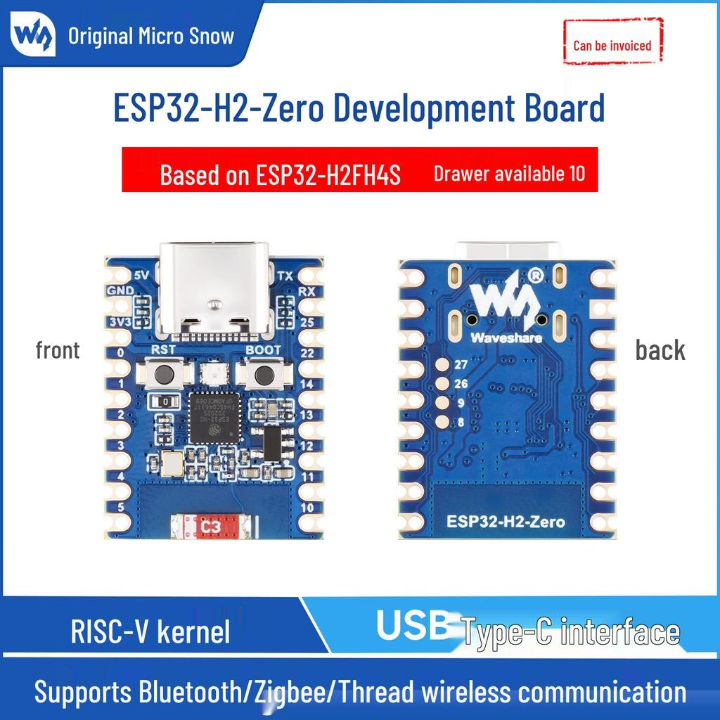 Мини-плата разработки ESP32-H2: Беспроводная поддержка BLE/Zigbee/Thread
