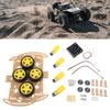 Speed Measurement/Tracking/Bluetooth-compatible Remote Control Car Accessories Robot Car Chassis with Battery Box