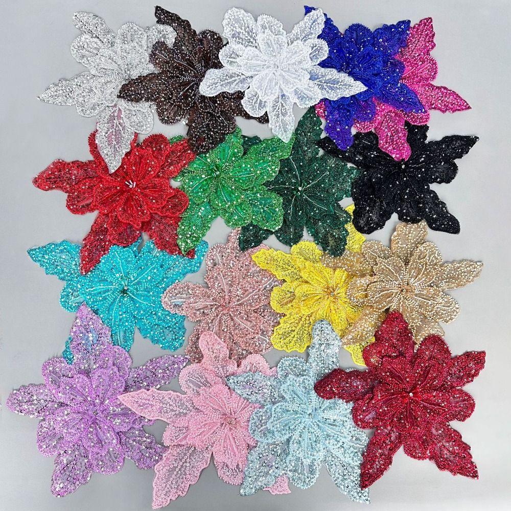 Fashion Multi-layer Sequin Chest Flower Brooch Accessories Polyester Embroidery Fibre Dress Decoration Clothing Accessories