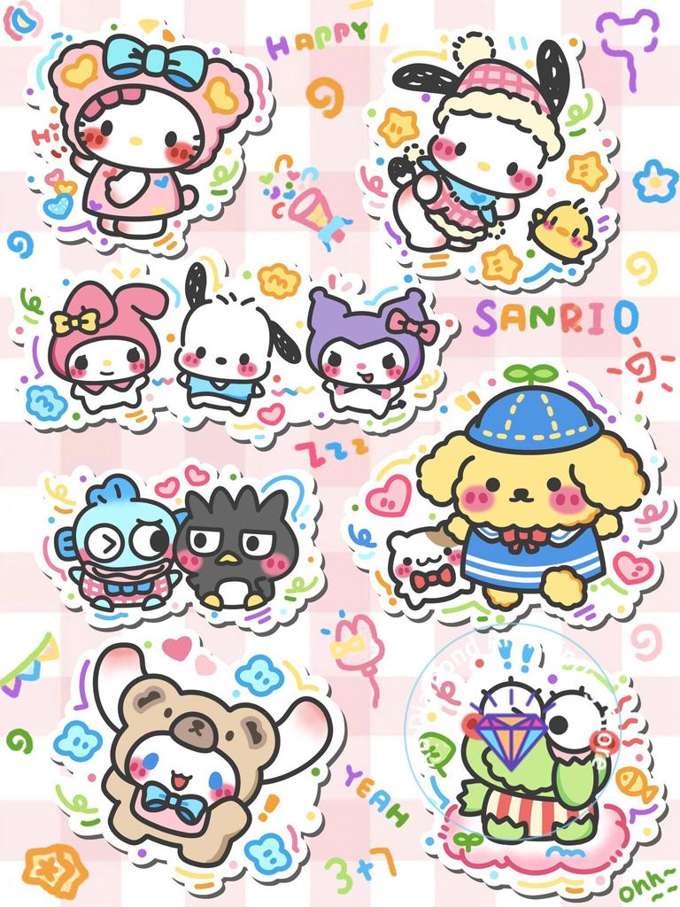 Набор для алмазной живописи Hello Kitty 5D DIY Мультяшный Алмазная вышивка Вышивка крестом Ручная работа Искусство Подарок Декор для дома