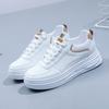 Luxury New Womens White Sneakers 2024 New Anti-slip Thick Bottom Casual Ladies Flats Shoes Lightweight Comforts Walking Footwear