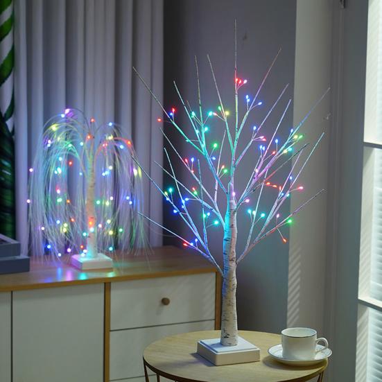 Светодиодная лампа на елку для помещений с пультом дистанционного управления, мягкое свечение, реалистичный вид, USB/аккумулятор