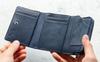 Черный кошелек Trifold из натуральной кожи Minimo Navy [Dakota Label] для мужчин 0627603-60