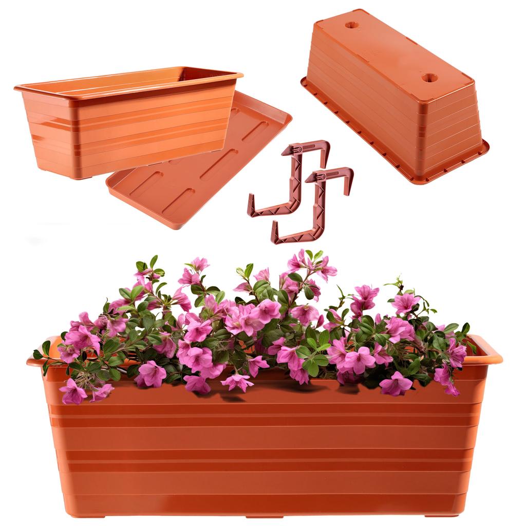 KADAX Skrzynka Balkonowa Doniczka Z Uchwytami  