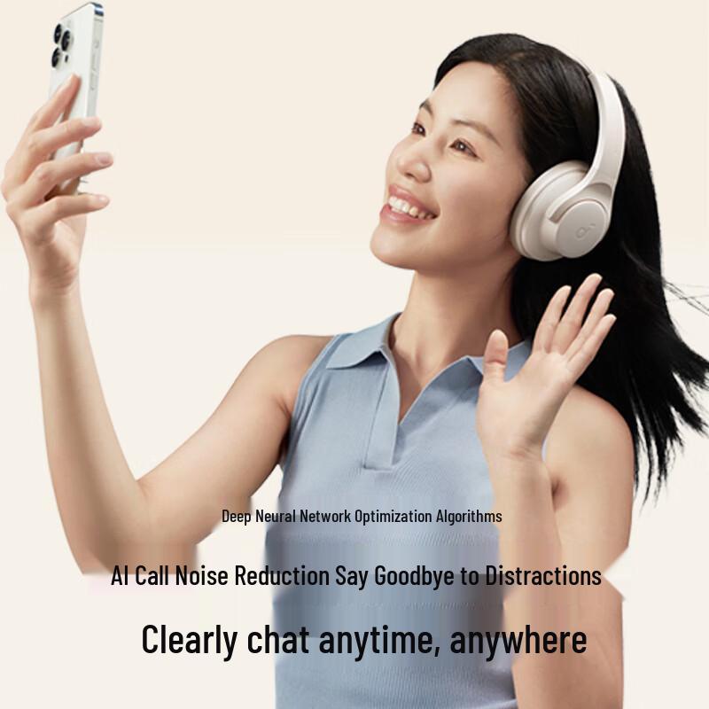 Беспроводные накладные наушники с активным шумоподавлением SoundCore Anker Q20i