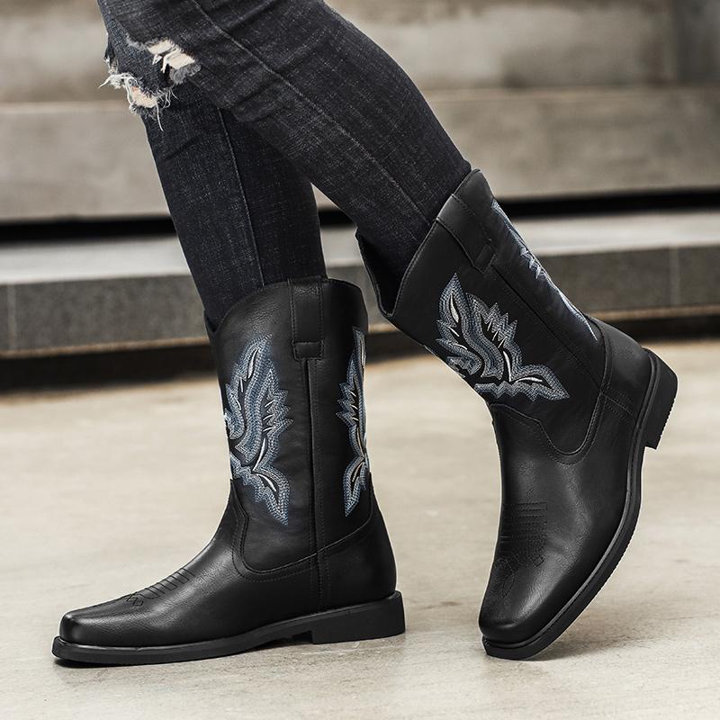 Casual Long Men's Boots Fashionable New Style Design Outdoor Leisure Business Party Daily Office Motorcycle Adults Shoes 39-46