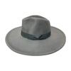 Унисекс модный широкий шерстяной ремень с плоским верхом шляпа Федора вечерние церковные шляпы Кепка