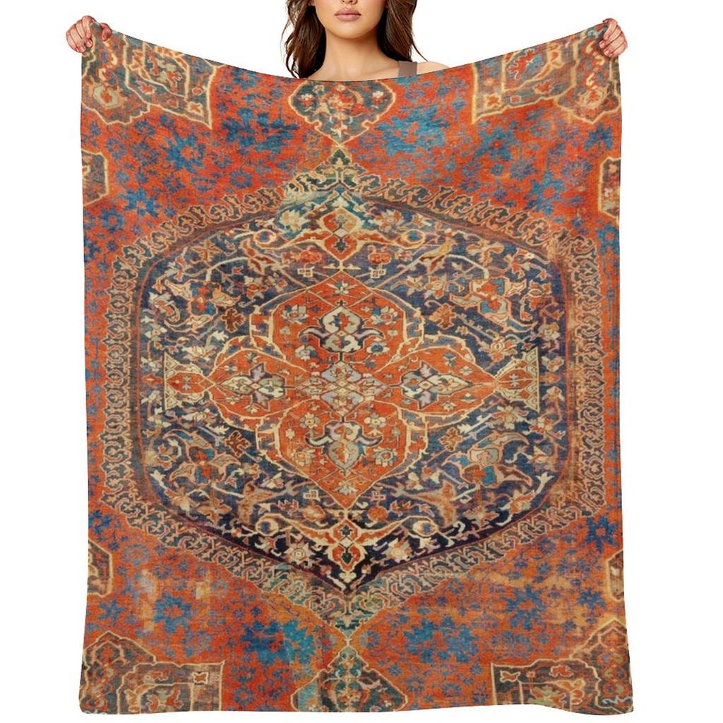 Плед с принтом турецкого ковра XVII века, тяжелый для сна, одеяла, диваны для украшения, диван-кровать, одеяло