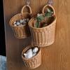 Woven Vegetable Fruit Storage Baskets Hanging Garden Plant Baskets  Kitchen Decoration