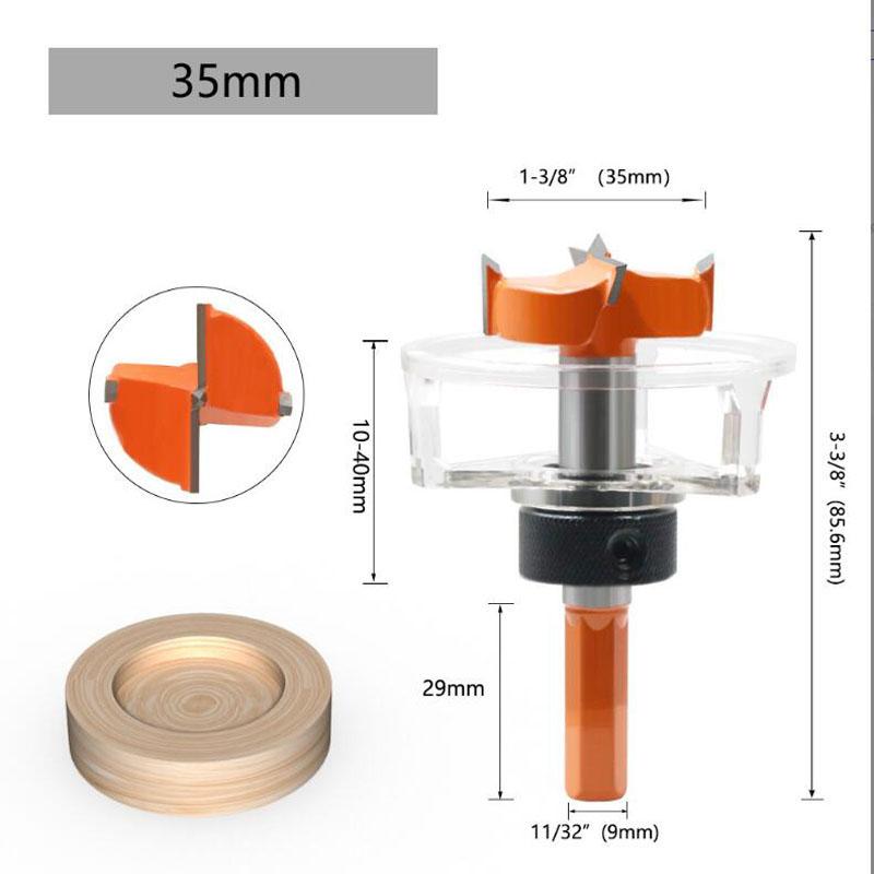 Шестигранный хвостовик 35 мм 2,3 лезвия регулируемый позиционер с крышкой шарнирное отверстие сверло для деревообработки